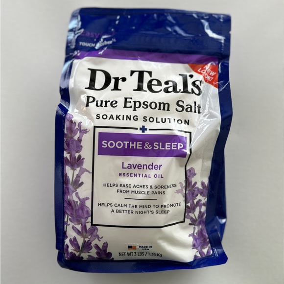 Dr Teals Soothe & Sleep - Lavender 4-piece set - plus 3lbs Epsom Salts - Picture 5 of 5